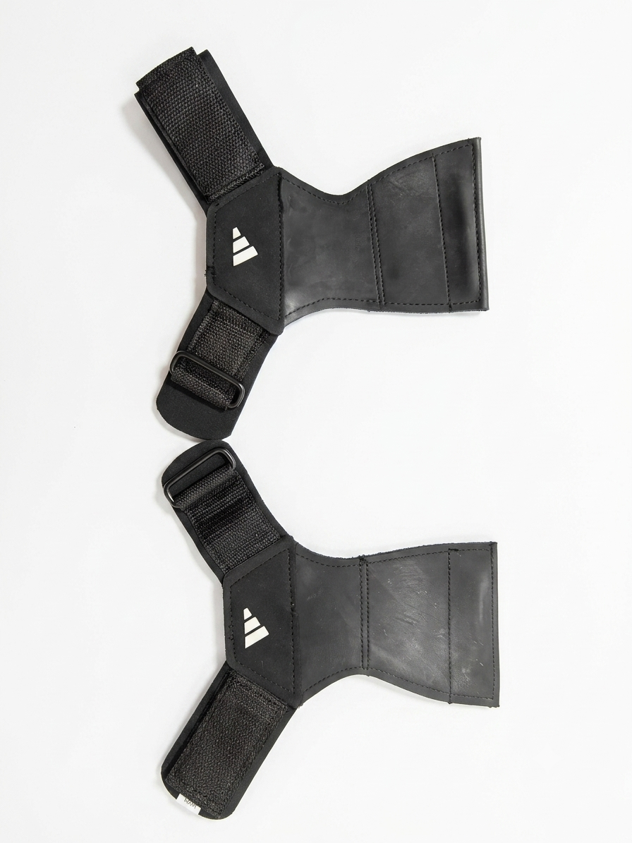 مچ‌بند و گریپ پد بدنسازی آدیداس (Adidas) - مدل Pro Grip - جفت لایه ضخیم ضد لغزش